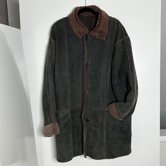 Sawyer of Napa Sz 44 For Kemo Sabe Men’s Shearing Button Car Coat Jacket - Picture 1 of 10